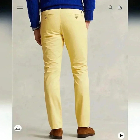 VINTAGE 80S Polo by Ralph Lauren Preston Pant Yellow - Picture 3 of 11